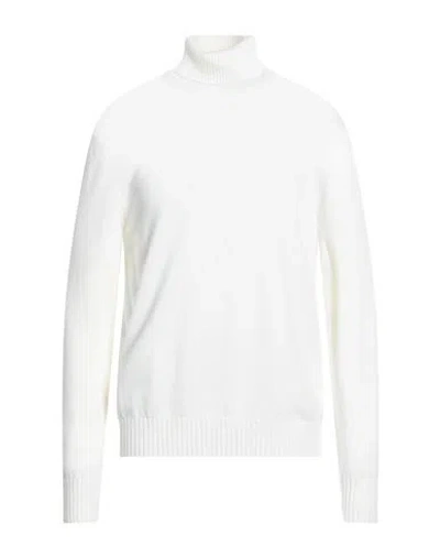 Ballantyne Of Peebles Man Turtleneck Cream Size 46 Wool In White