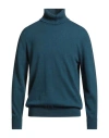 Ballantyne Of Peebles Man Turtleneck Deep Teal Size 46 Cashmere In Green