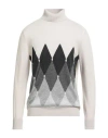 Ballantyne Of Peebles Man Turtleneck Light Grey Size 42 Cashmere