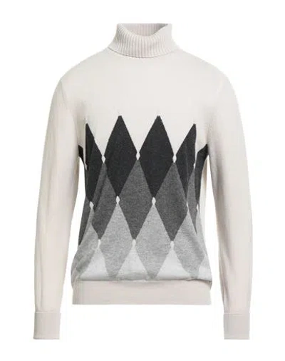 Ballantyne Of Peebles Man Turtleneck Light Grey Size 42 Cashmere