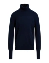 Ballantyne Of Peebles Man Turtleneck Midnight Blue Size 36 Cashmere In Black