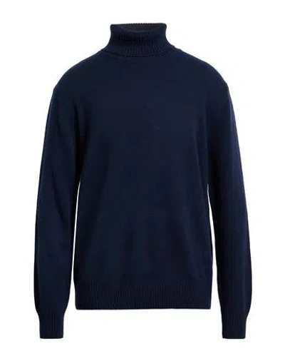 Ballantyne Of Peebles Man Turtleneck Midnight Blue Size 46 Cashmere