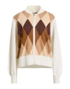 Ballantyne Of Peebles Woman Cardigan Beige Size 6 Cashmere In Neutral