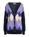 Ballantyne Of Peebles Woman Cardigan Purple Size 8 Cashmere In Purple
