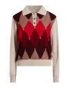 Ballantyne Of Peebles Woman Sweater Beige Size 6 Cashmere In Multi