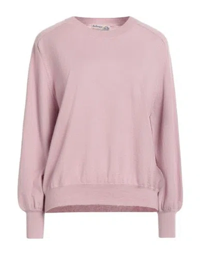 Ballantyne Of Peebles Woman Sweater Blush Size 6 Cashmere In Pink