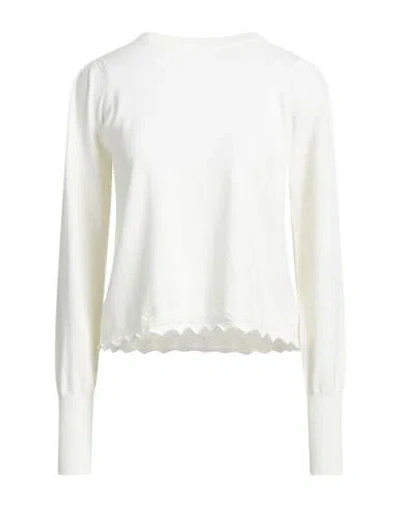 Ballantyne Of Peebles Woman Sweater Ivory Size 10 Cashmere In White