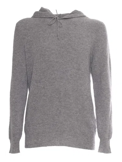 Ballantyne Hodded Pullover In Gray
