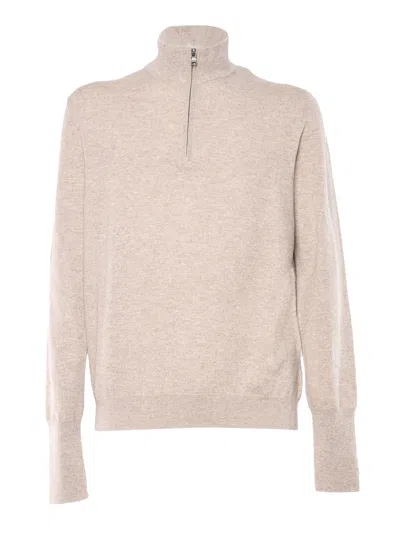 Ballantyne Half Zip Pullover In Neutral