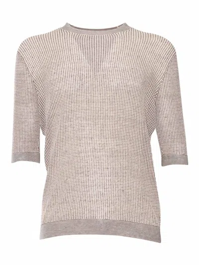 Ballantyne Short Sleeve Pillover In Pink