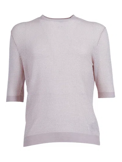 Ballantyne Short Sleeve Pillover In Silver