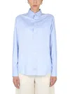 Ballantyne Blue Regular Solid Shirt In Blue
