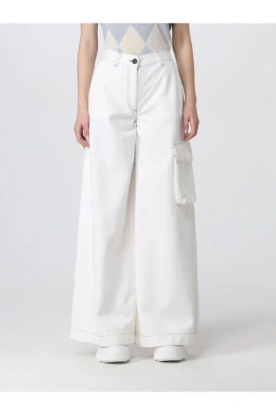 Ballantyne Wide Leg Cargo Jeans In 10144