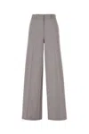 Ballantyne Trousers Back Pockets Belt Loops Front Pleats In Gray