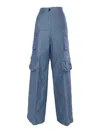 Ballantyne Light Blue Cargo Jeans In Blue