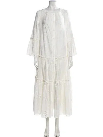 Pre-owned Ballantyne Patterned Long Dress In Neutrals