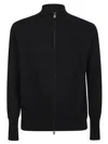 Ballantyne Zip-up Cardigan In Black
