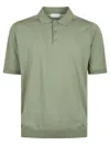 Ballantyne Plain Short Sleeve Polo Shirt In Sage