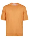 Ballantyne Plain Stitch T-shirt In Ginger