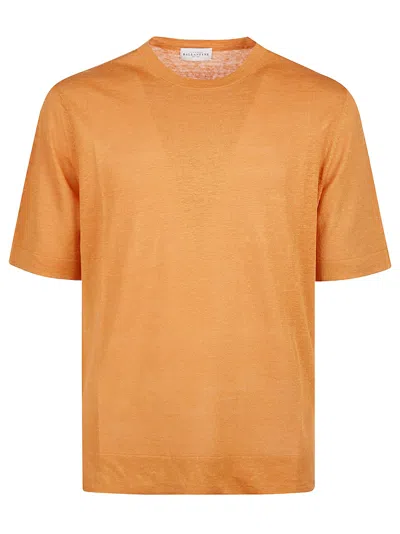 Ballantyne Plain Stitch T-shirt In Ginger