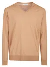 Ballantyne Plain Sweater In Brown