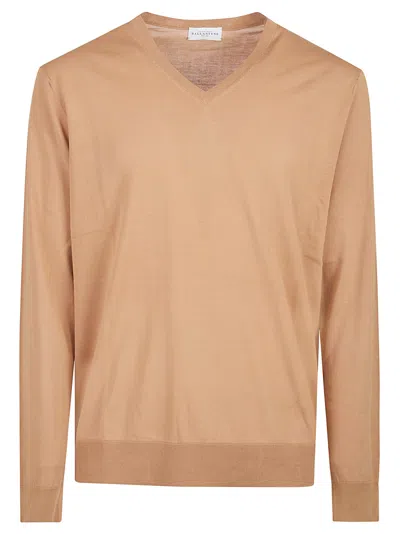 Ballantyne Plain Sweater In Brown