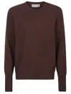 Ballantyne Plain Sweater In Brown