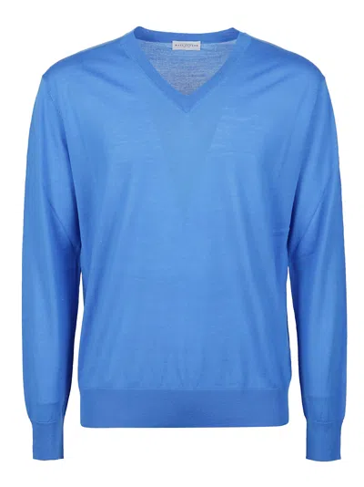 Ballantyne Plain Sweater In Cobalto