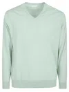 Ballantyne Plain Sweater In Green