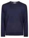 Ballantyne Plain Sweater In Navy