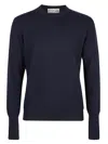 Ballantyne Plain Sweater In Navy