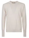 Ballantyne Plain Sweater In Neutral
