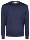 Ballantyne Plain Sweater In Vintage Denim