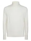Ballantyne Wool Turtleneck Sweater In White Butter