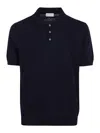 Ballantyne Knitted Polo Shirt In Black