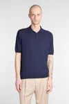 Ballantyne Polo In Blue Cotton