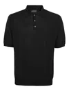 Ballantyne Ultralight Cotton Polo Shirt In Black
