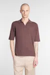 Ballantyne Polo In Brown Cotton In Brown