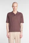 Ballantyne Polo In Brown Cotton In Brown