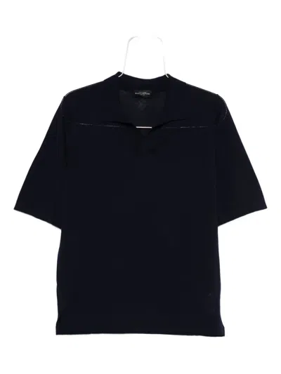 Ballantyne Polo-collar T-shirt In Black