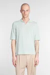 Ballantyne Polo In Green Cotton In Green