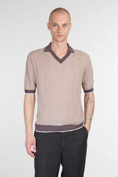 Ballantyne Polo In Beige Linen