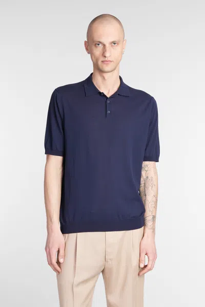 Ballantyne Polo In Blue Cotton