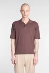 Ballantyne Polo In Brown Cotton In Brown