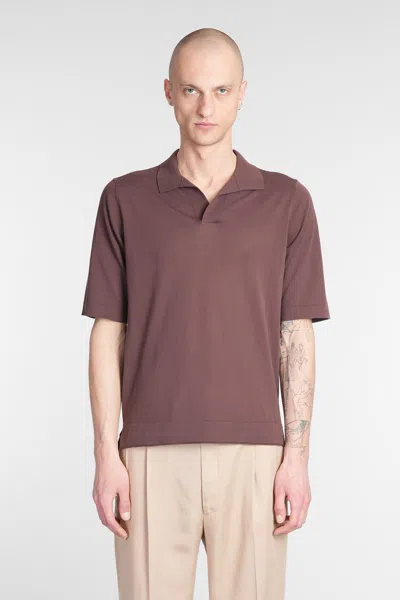 Ballantyne Polo In Brown Cotton