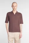 Ballantyne Polo In Brown Cotton In Brown
