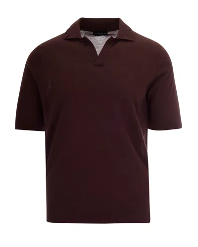 Ballantyne Short-sleeved Polo Shirt In Brown