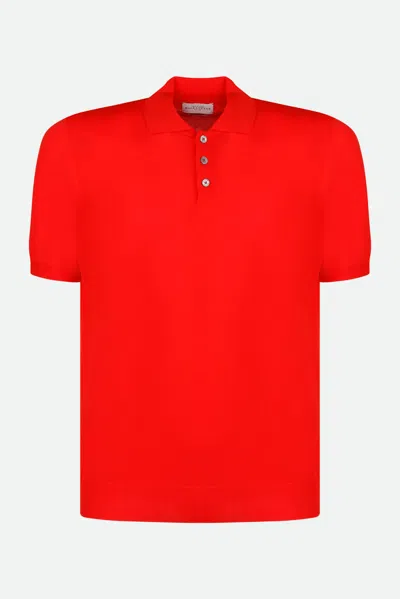 Ballantyne Polo Rossa Con Logo
