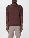 Ballantyne Brown Ultralight Cotton Polo Shirt
