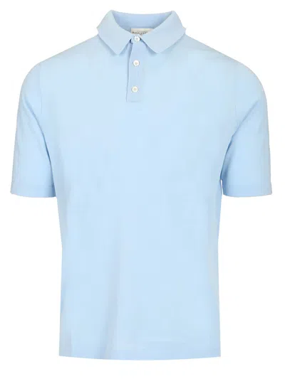 Ballantyne Polo Slim Fit Cotone Celeste In Light Blue